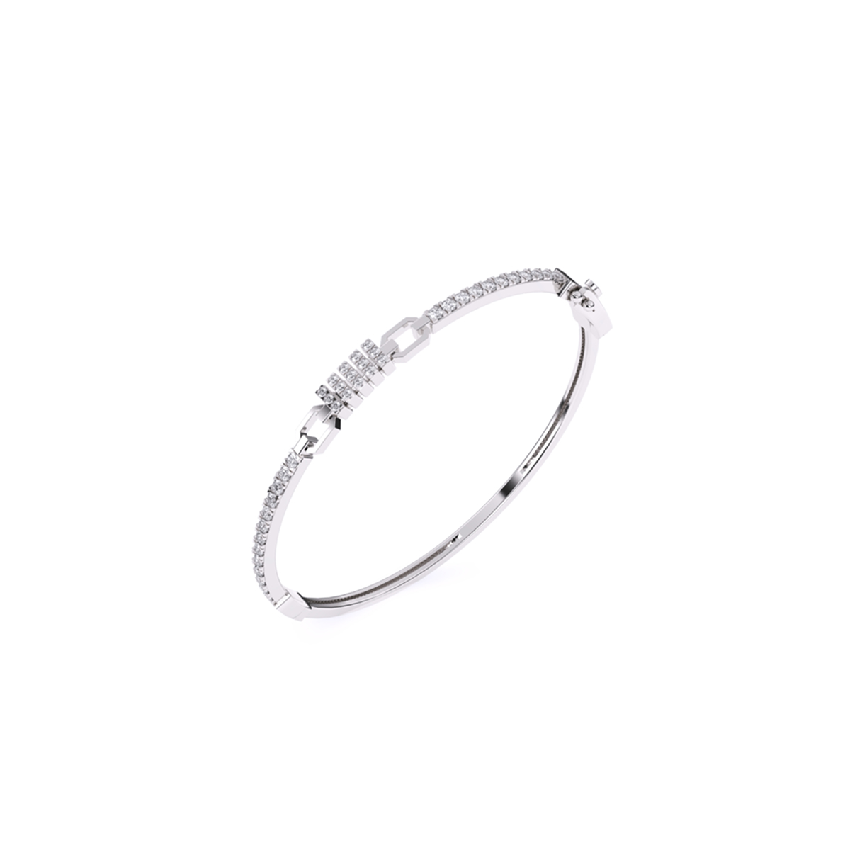 Amazing Half Eternity Diamond Bracelet